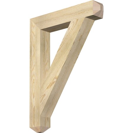 Ekena Millwork Traditional Craftsman Rough Sawn Bracket, Douglas Fir, 4"W x 24"D x 32"H BKT04X24X32TRA04RDF